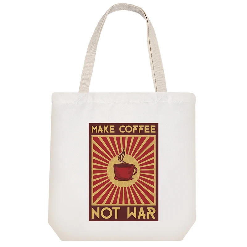 ساک خرید خندالو طرح قهوه بساز نه جنگ کد 10462