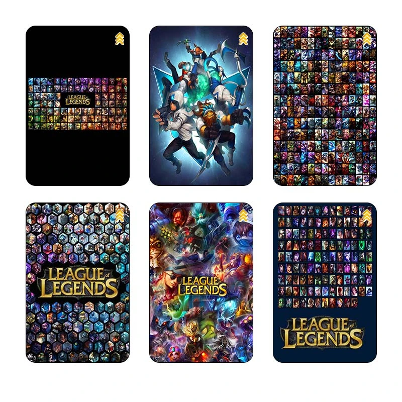 استیکر کارت مدل سام نگار طرح لیگ افسانه‌ها League of Legends کد SP1325 مجموعه 6 عددی