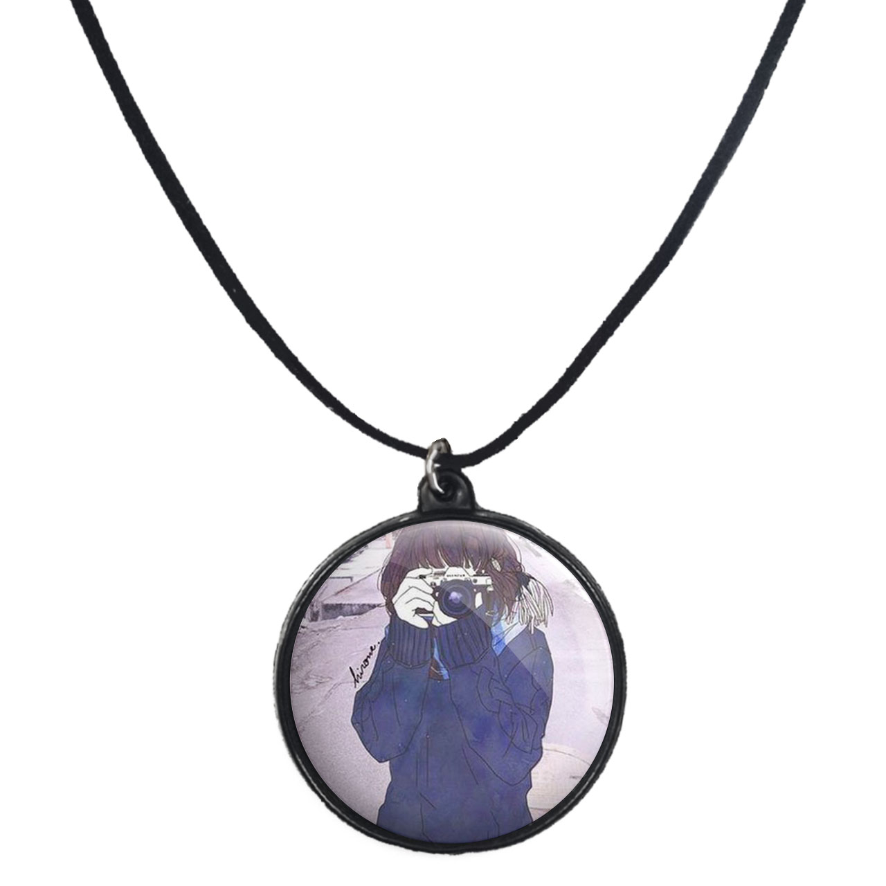 گردنبند پرمانه طرح عکاس کد pmb.5169 مدل دو طرفه