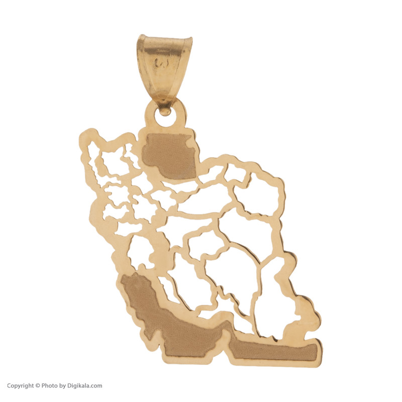 نیم ست طلا 18 عیار زنانه مایا ماهک مدل MS0690 طرح نقشه ایران