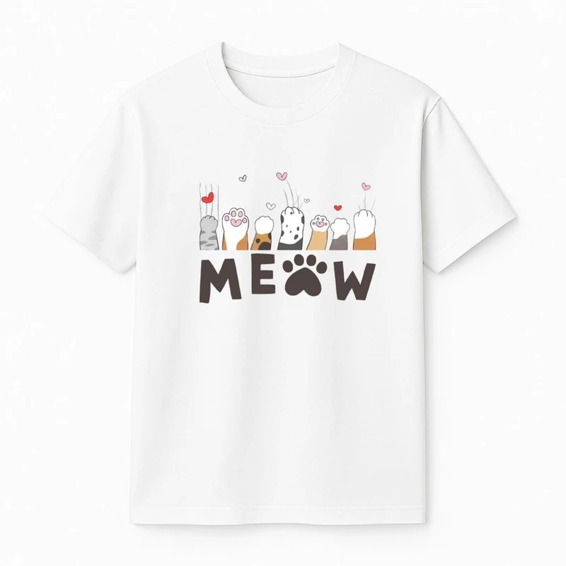 تی‌شرت آستین کوتاه دخترانه مدل گربه ها 