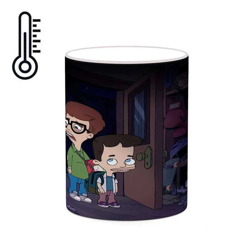 ماگ حرارتی کاکتی مدل کارتون Big Mouth کد mgh22313