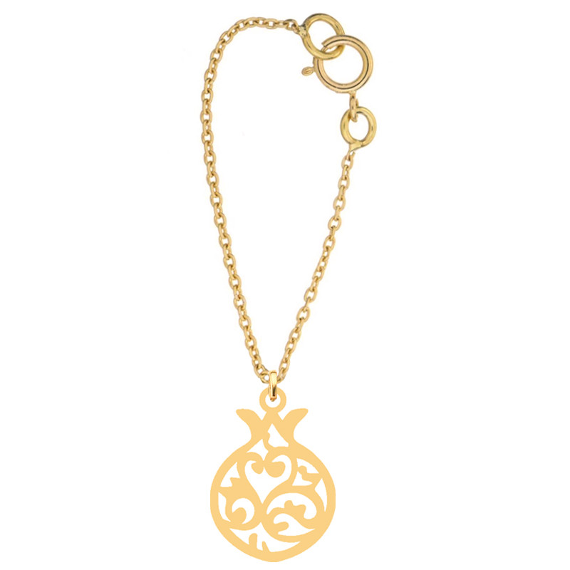 آویز ساعت طلا 18 عیار زنانه کرابو طرح انار اسلیمی مدل Kr9015 آویز ساعت طلا 18 عیار زنانه کرابو طرح انار اسلیمی مدل Kr9015