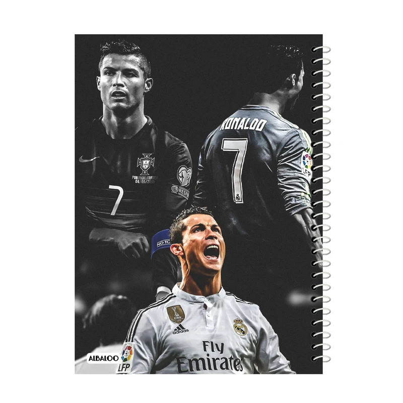 دفترچه یادداشت 50 برگ آلبالو مدل رونالدو کد 1149