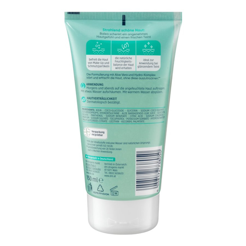 ژل شستشو صورت باله آ مدل ALOE VERA حجم 150 میلی لیتر ژل شستشو صورت باله آ مدل ALOE VERA حجم 150 میلی لیتر
