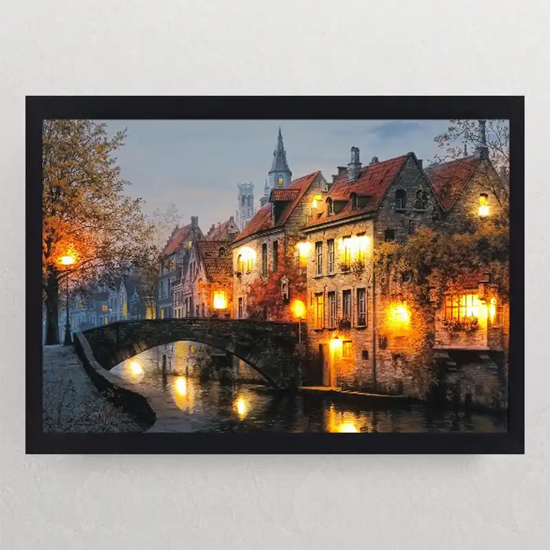 تابلو نوری گیم دکور طرح منظره طبیعت مدل nature