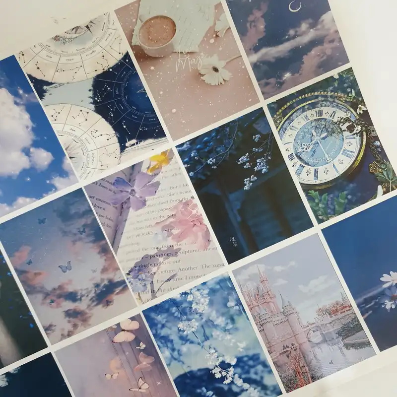 برچسب مدل اسکرپ بوک دخترانه طرح وینتج رویایی کد 01