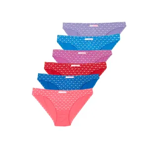 شورت زنانه آریان نخ باف مدل 2361 بسته 6 عددی