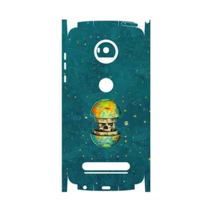 MAHOOT Collage of Earth Face-FullSkin Cover Sticker for Motorola Moto Z2 Play