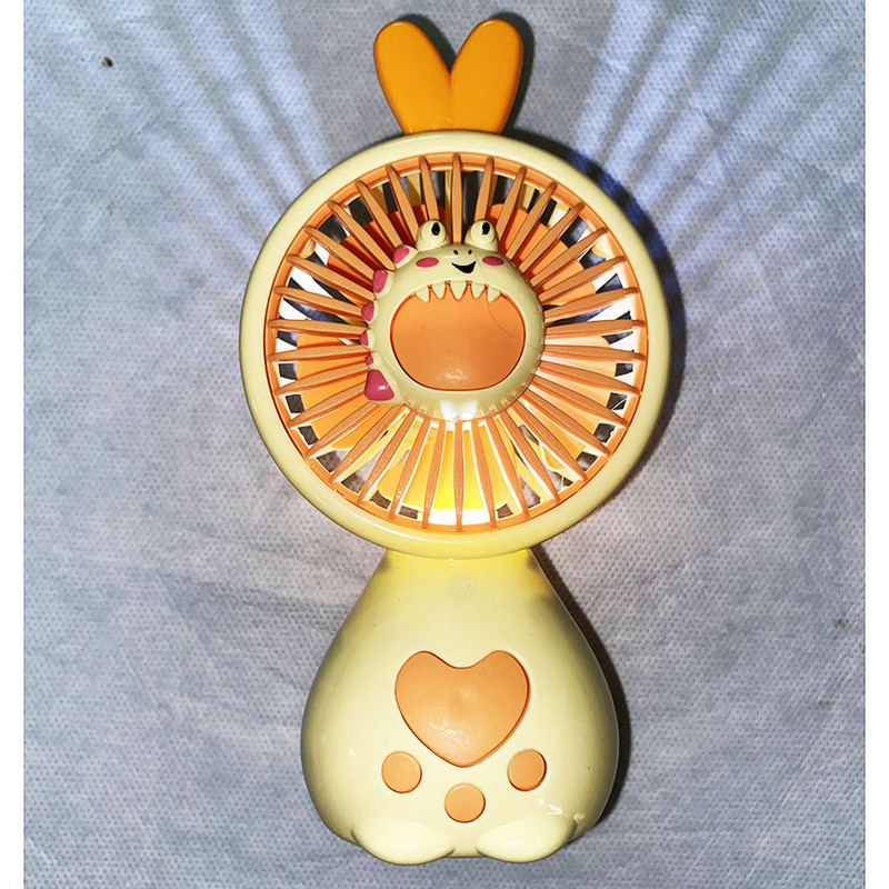 پنکه شارژی مدل دستی طرح قورباغه کد 01