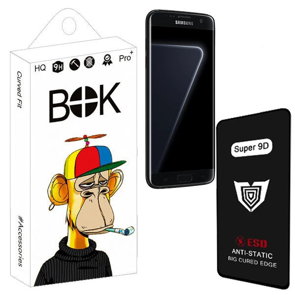 محافظ صفحه نمایش بوک مدل Super 9D مناسب برای گوشی موبایل سامسونگ Galaxy S7