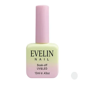 لاک ژل براق ناخن اولاین مدل 13M شماره 27 رنگ سفید طوسی