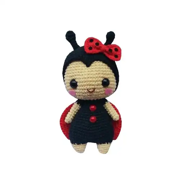 عروسک بافتنی مدل کفشدوزک کد 24