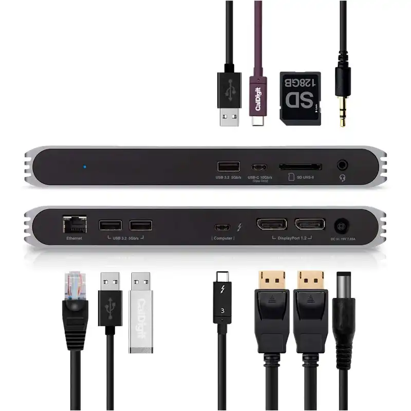 داک استیشن کالدیجیت مدل USB-C & Thunderbolt 3 universal dock