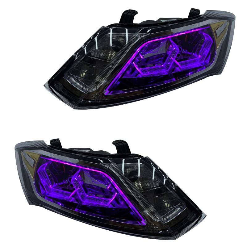 چراغ جلو  خودرو گروه پژوهش صنعت مدرن مدل 3D-Hexa-FB-Purp مناسب برای ساینا و کوئیک بسته دو عددی