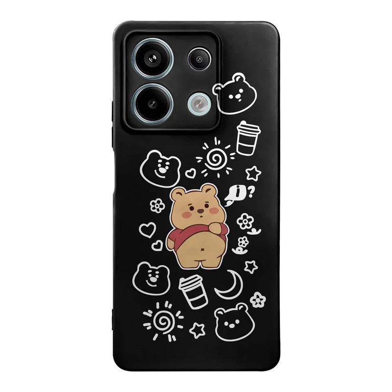 کاور قاب گارد طرح خرس تپل کد t12221 مناسب برای گوشی موبایل شیائومی Redmi Note 13 5G