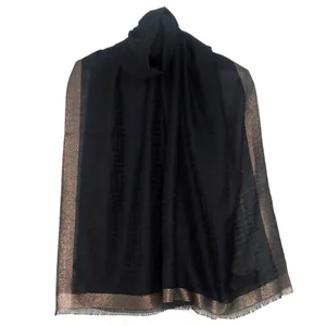 شال زنانه مدل مجلسی نخ ابریشم دورلمه 02