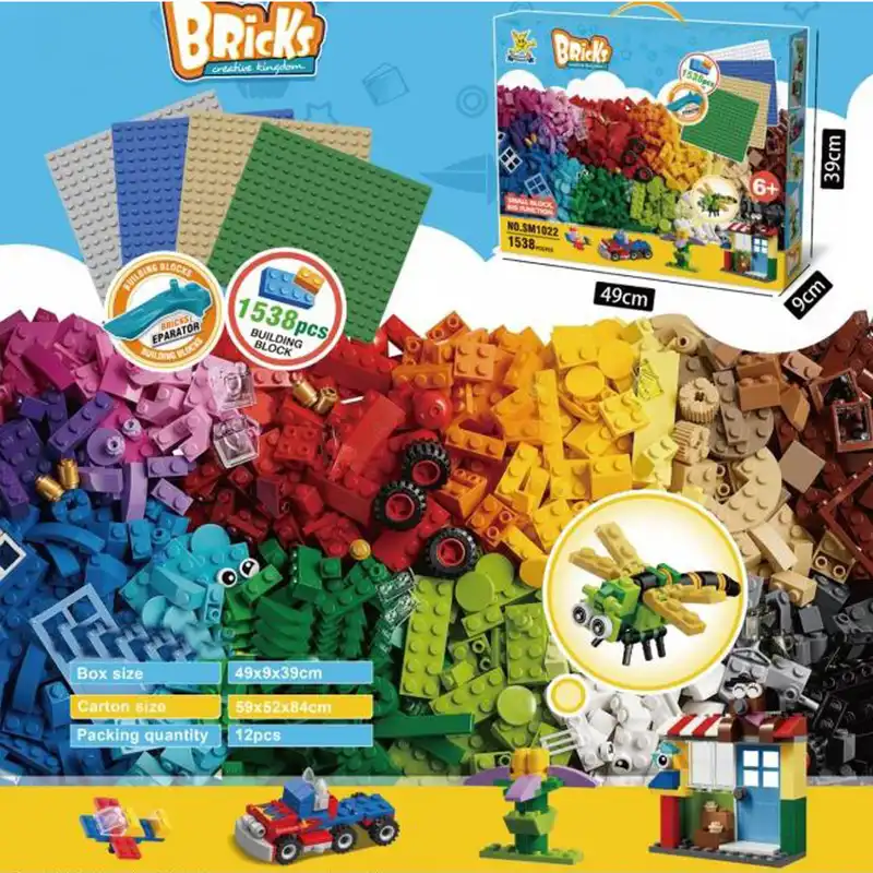 ساختنی 1615 قطعه همراه صفحه لگو مدل کلاسیک کد SM1022