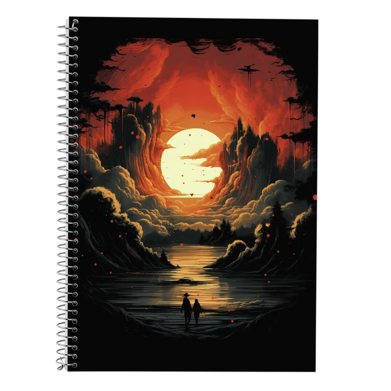 دفتر زبان 50 برگ مدوپد مدل دوخط طرح تایتان Titan کد DF11941