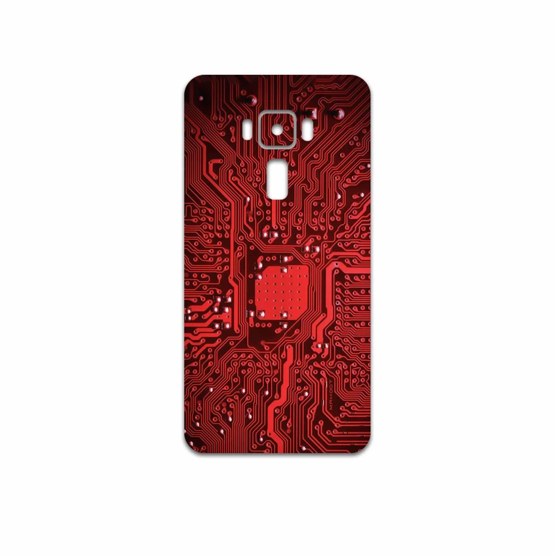 برچسب پوششی ماهوت مدل Red Printed Circuit Board مناسب برای گوشی موبایل ایسوس Zenfone 3 Laser ZC551KL