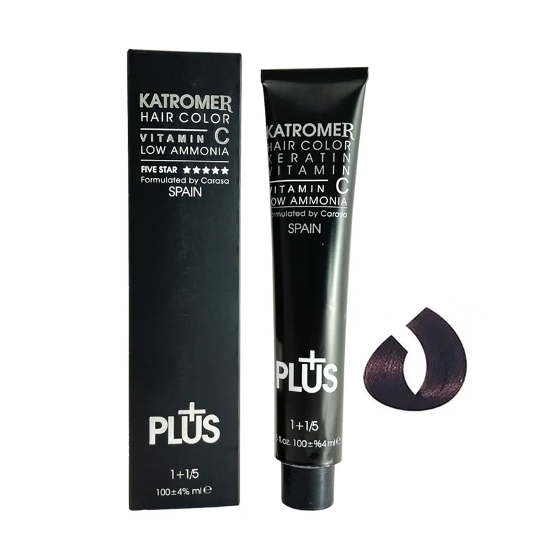 رنگ مو کاترومر شماره 4.20 حجم 100 میلی لیتر رنگ شرابی متوسط