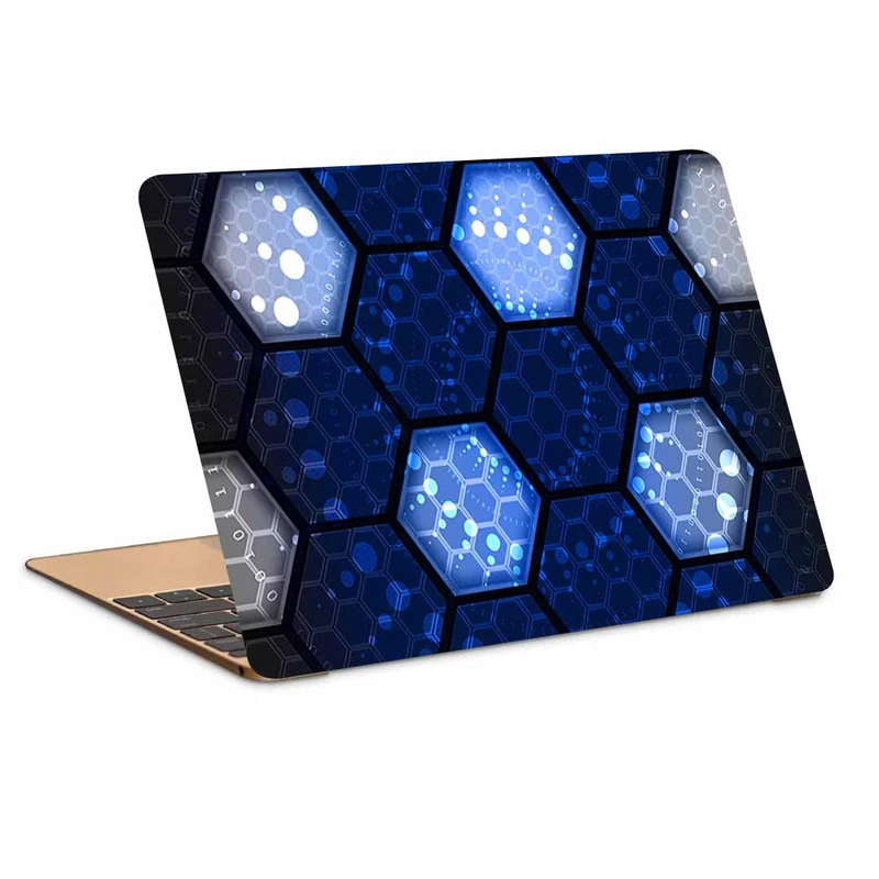 استیکر لپ تاپ طرح hexes numbers network کد N-295 مناسب برای لپ تاپ 15.6 اینچ