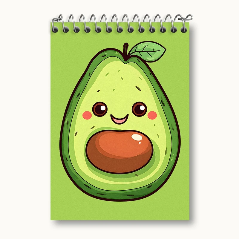 دفتر یادداشت 50 برگ خندالو مدل آووکادو بامزه کد N1150