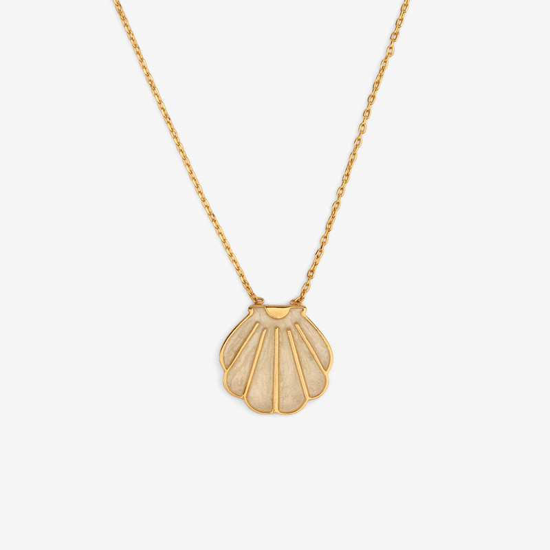 گردنبند طلا 18 عیار زنانه با زنجیر حلقه‌ای (فلامینگو) چشم کانسپت مدل CE2110