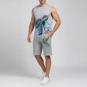 ست تاپ و شلوارک مردانه مدل لاک پشت کد N66