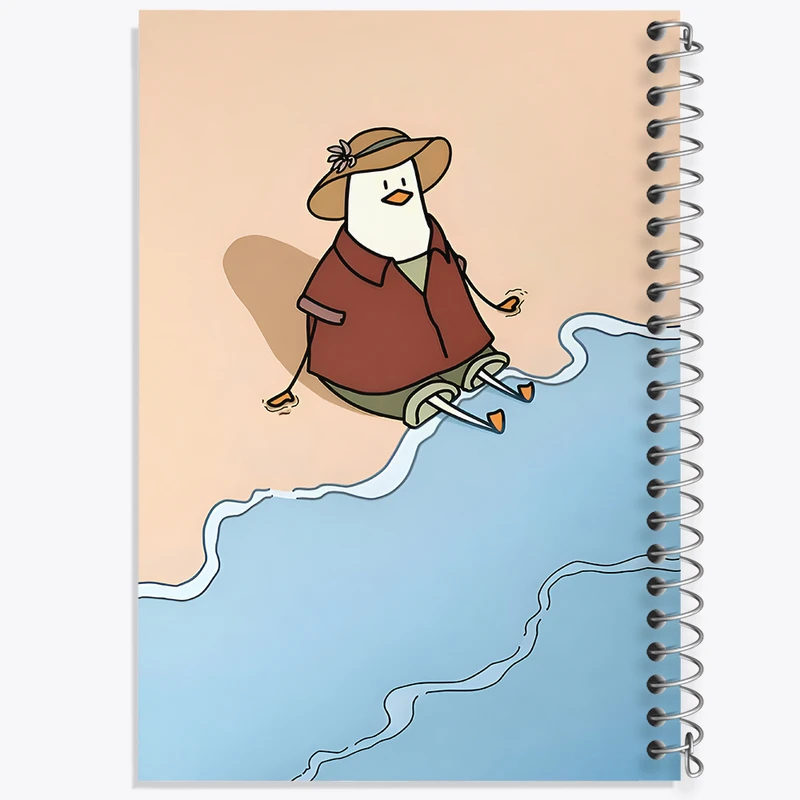 دفتر شطرنجی 50 برگ خندالو طرح اردک خنگ کد N4382