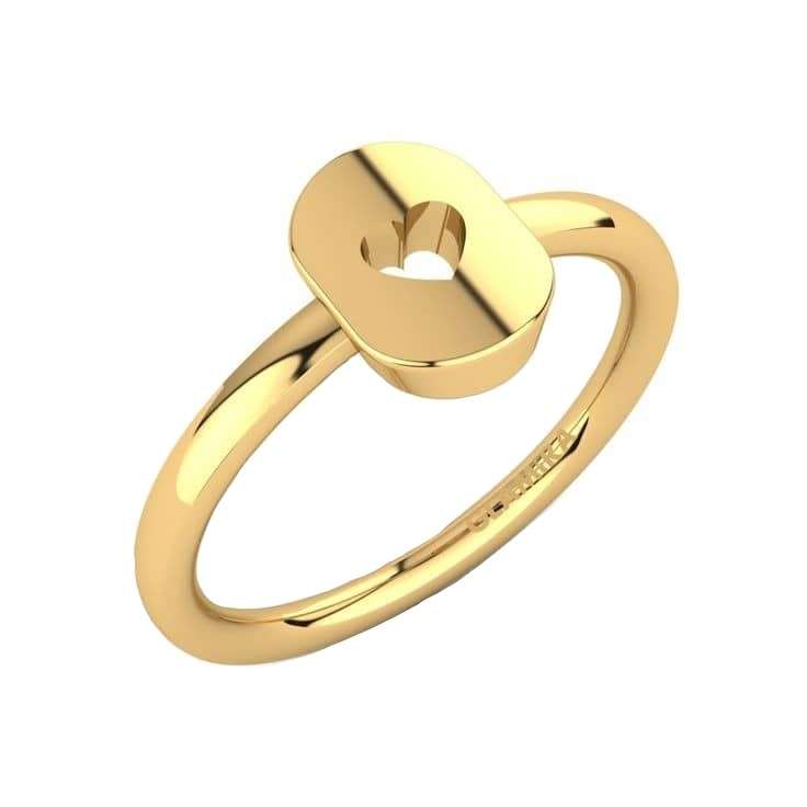  انگشتر طلا 18 عیار زنانه قیراط کد GH1316