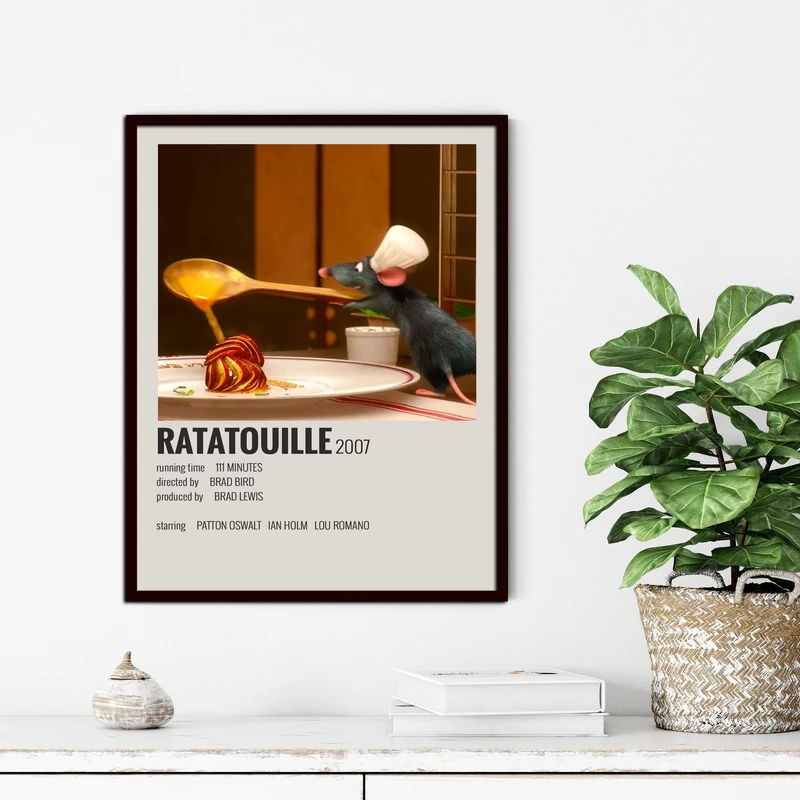 تابلو آتریسا طرح پوستر فیلم RATATOUILLE مدل ATM766