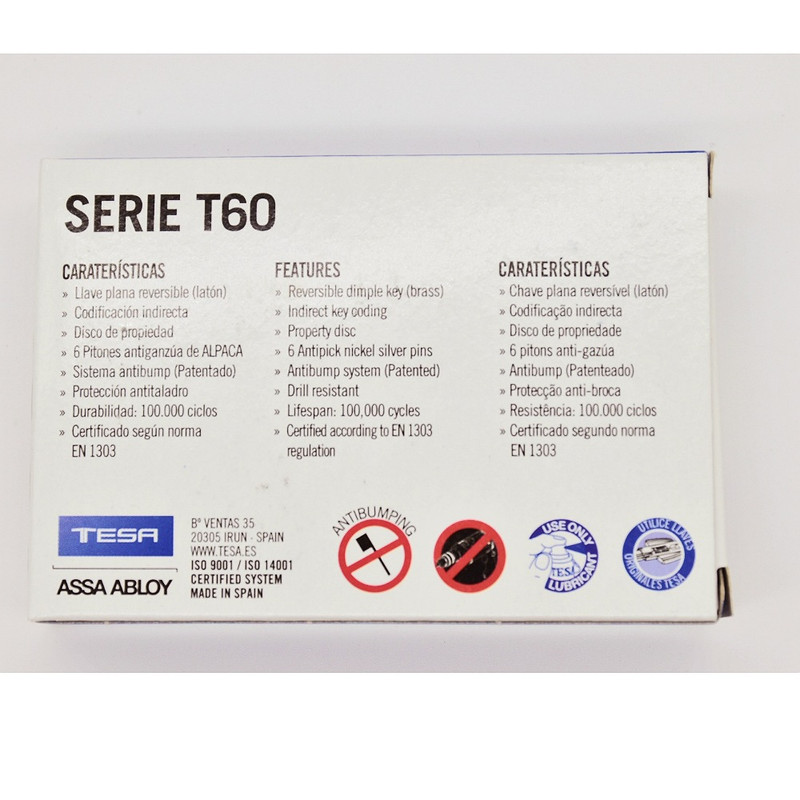 سیلندر قفل تسا مدل T60