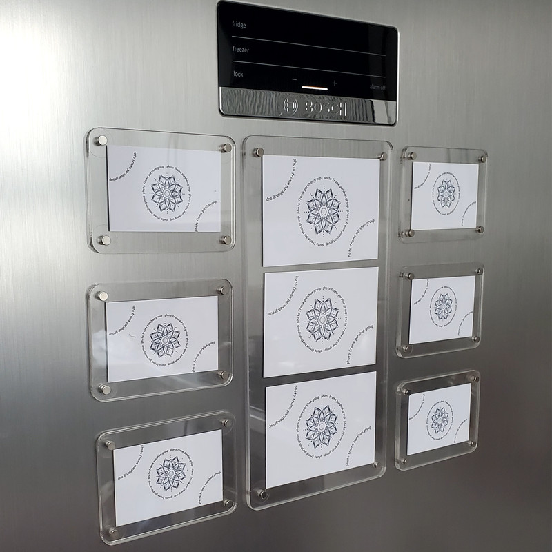 قاب عکس مدل مگنتی یخچالی مجموعه 7 عددی