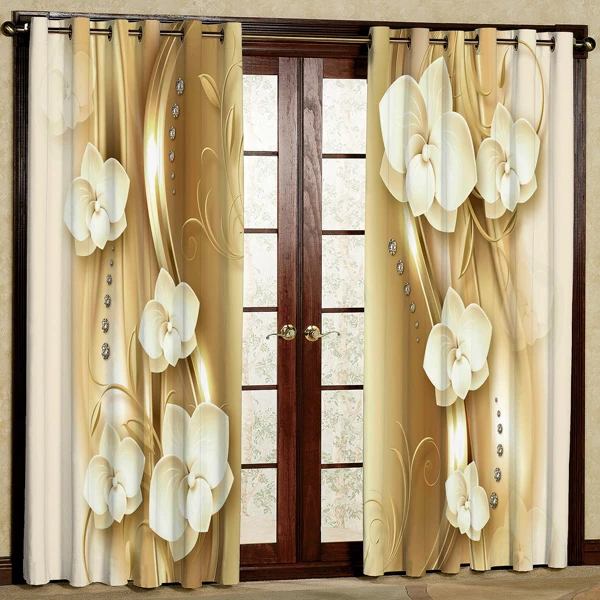 پرده مدل چاپی هازان پانچی کد 552 سایز 200x140 سانتی متر