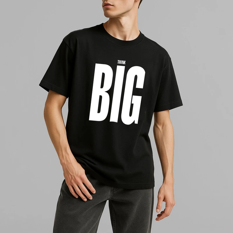 تی شرت آستین کوتاه مردانه پاد آفرین مدل نوشته دار کد DKTMM25