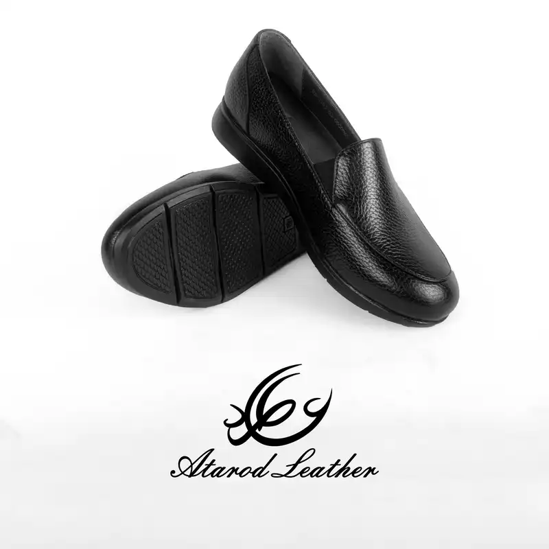 کفش روزمره زنانه چرم عطارد مدل چرم طبیعی کد SH183