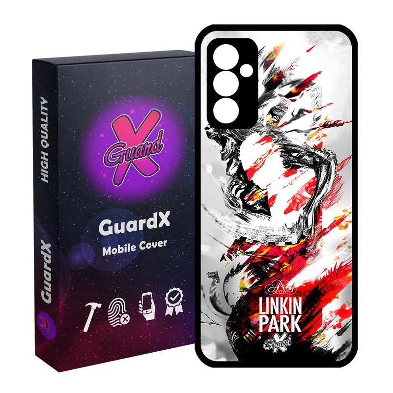 کاور گارد ایکس طرح Linkin Park مدل Glass10082 مناسب برای گوشی موبایل سامسونگ Galaxy A15 4G / A15 5G