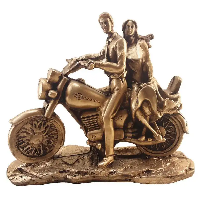 مجسمه مدل زوج موتورسوار کد DEC-800