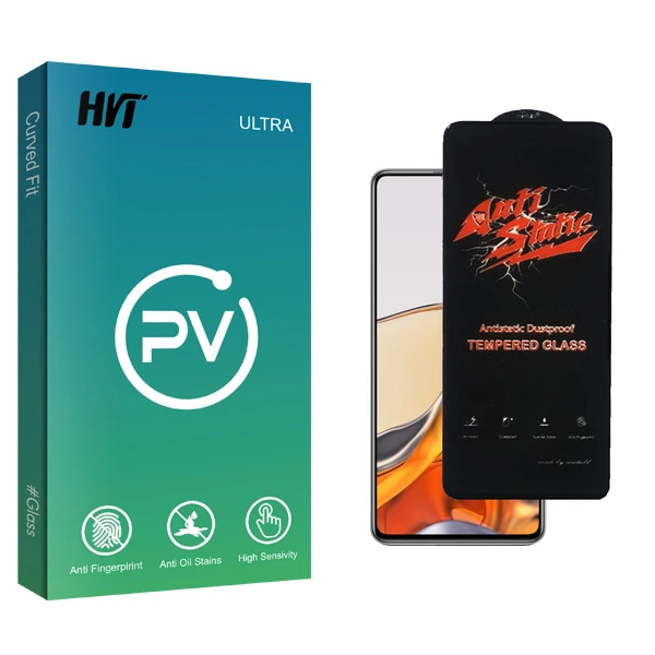 محافظ صفحه نمایش شیشه ای اچ وی تی مدل PV Glass AntiStatic مناسب برای گوشی موبایل شیائومی 11T Pro 5G 2107113SG