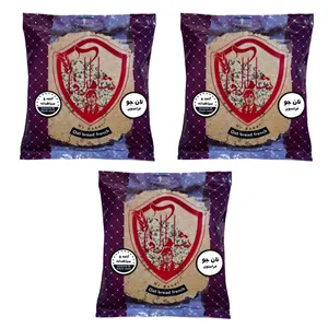 نان جو خشک فرانسوی با طعم کنجد و سیاهدانه شاطر آقا - 250 گرم مجموعه 3 عددی