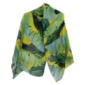 شال زنانه مدل نخی لینن هاوایی کد 8818