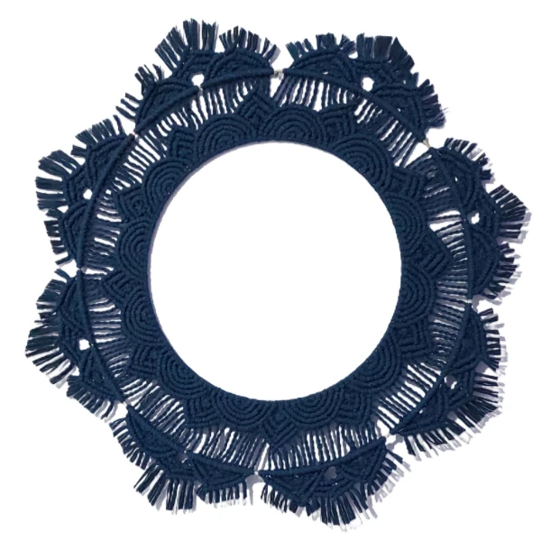 قاب عکس بافتنی مدل مکرومه کد ۲۹