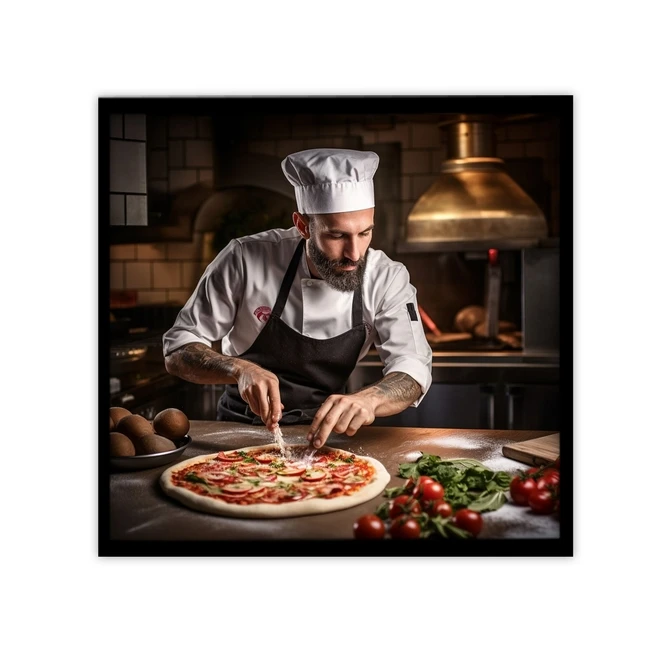 تابلو نوری بکلیت طرح رستوران و فست فود پیتزا مدل B-MID-18847