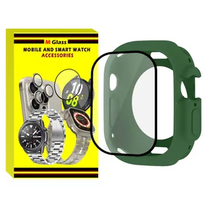 کاور ام‌گلس مدل Jelly Shield MG مناسب برای ساعت هوشمند هاینو تکو T92 Ultra max / T93 Ultra max / T94 Ultra max  / T89 Ultra max / T99 Ultra max به همراه محافظ صفحه نمایش