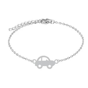 دستبند زنجیری زنانه هایکا طرح کارتونی ماشین کد zd.h 443