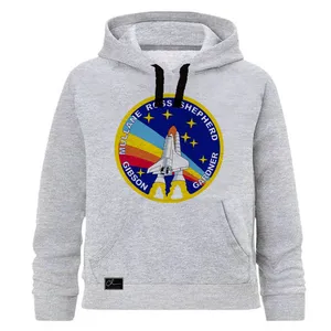 هودی پسرانه طرح NASA کد J26 رنگ طوسی