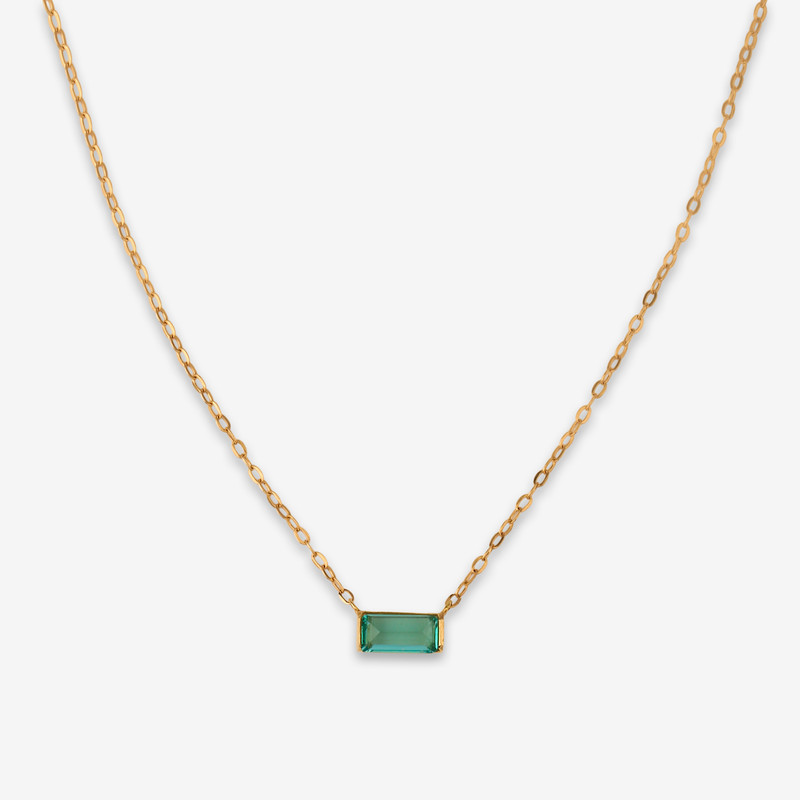 گردنبند طلا 18 عیار زنانه با زنجیر حلقه‌ای (فلامینگو) روبی آرت گالری مدل 315408