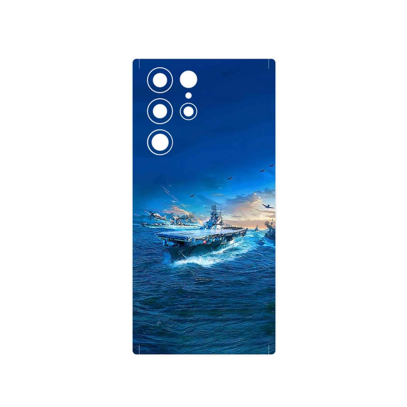 برچسب پوششی ماهوت مدل Warship مناسب برای گوشی موبایل سامسونگ Galaxy S22 Ultra 5G
