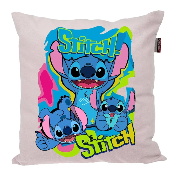 کوسن پاد آفرین مدل کارتون استیچ و لیلو کد PK301642 سایز 30*30 سانتی متر